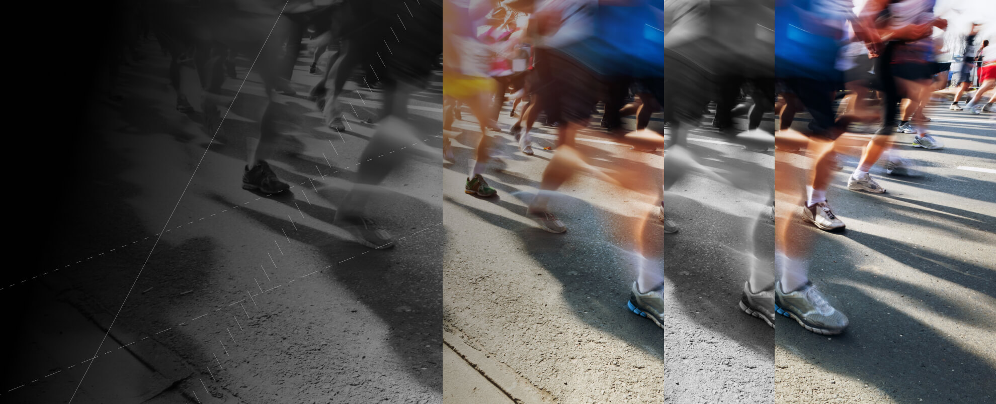 People running