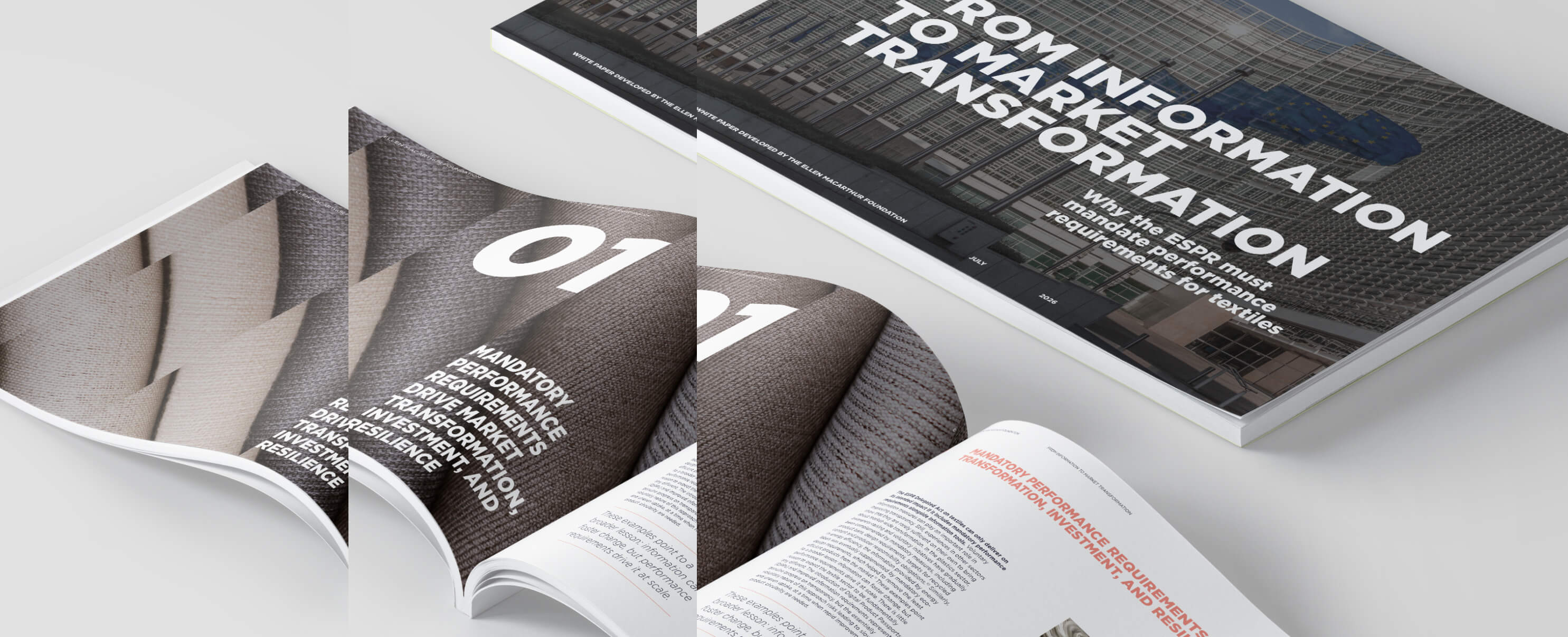 ESPR report cover and open fold