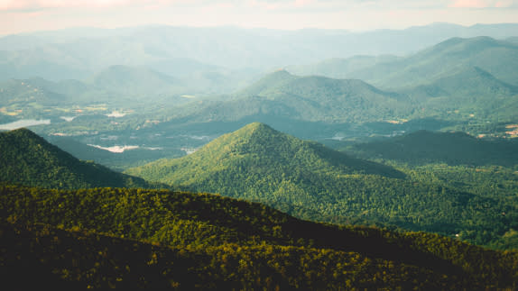 landscape of mountains