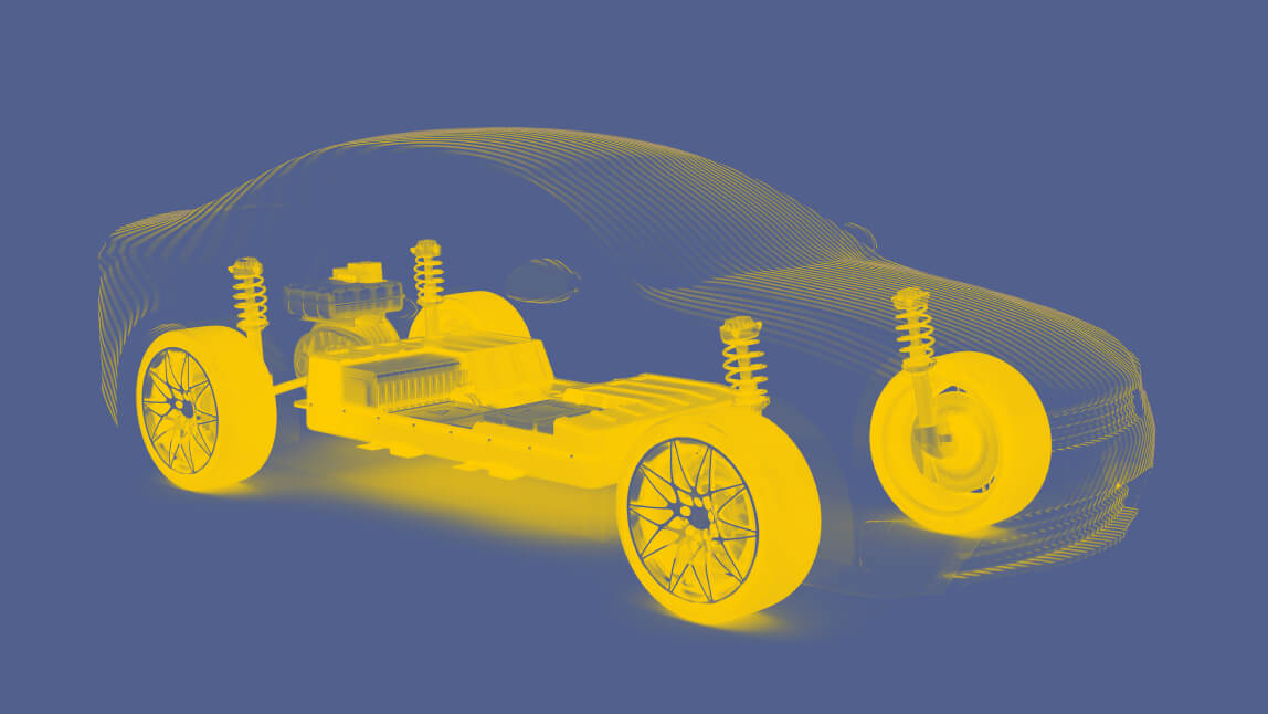 Abstract image of a car