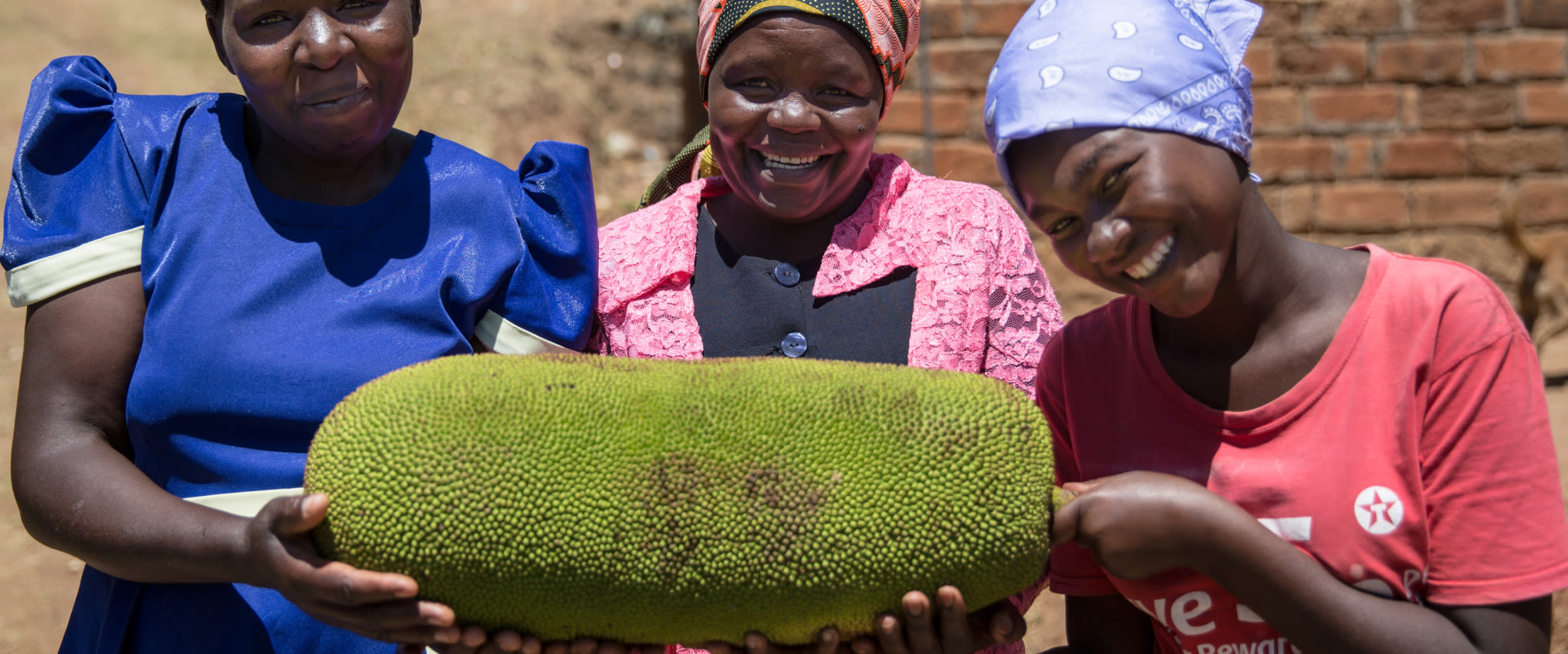 Women holding food