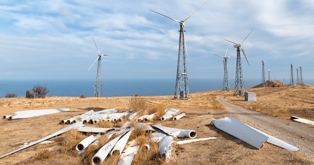 Photo of wind turbines