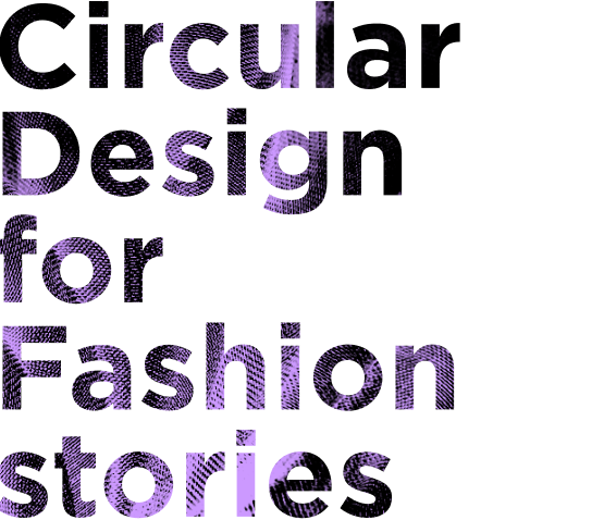 Circular design for fashion stories text