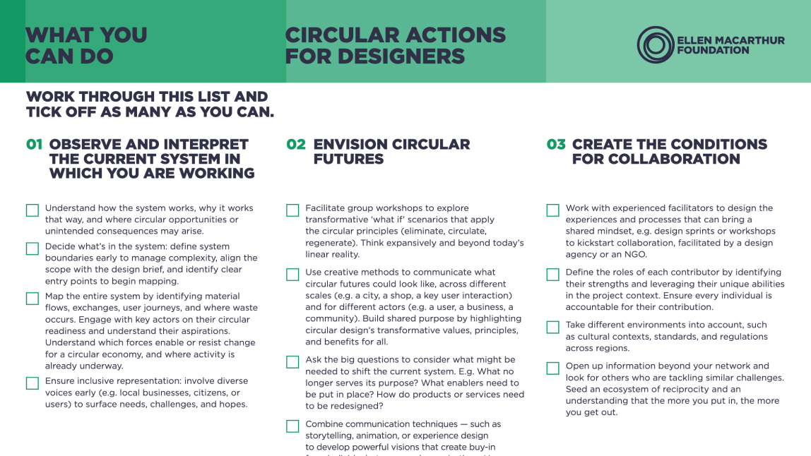 Role-specific circular actions