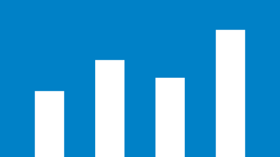 4 white rectangles on blue background