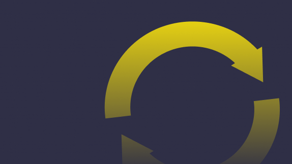 yellow circle on grey background