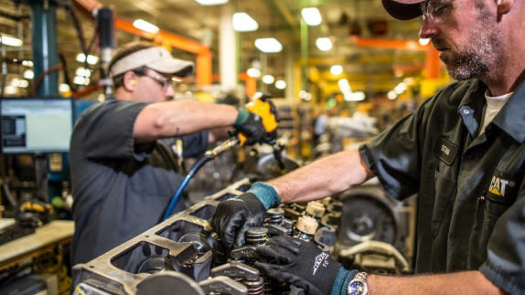 people working in workshop