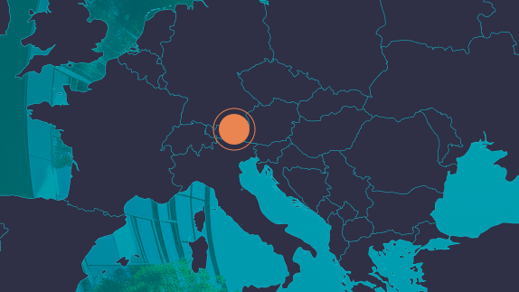 Gropyus on a European map