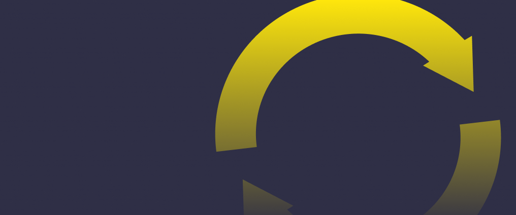 yellow circle on grey background