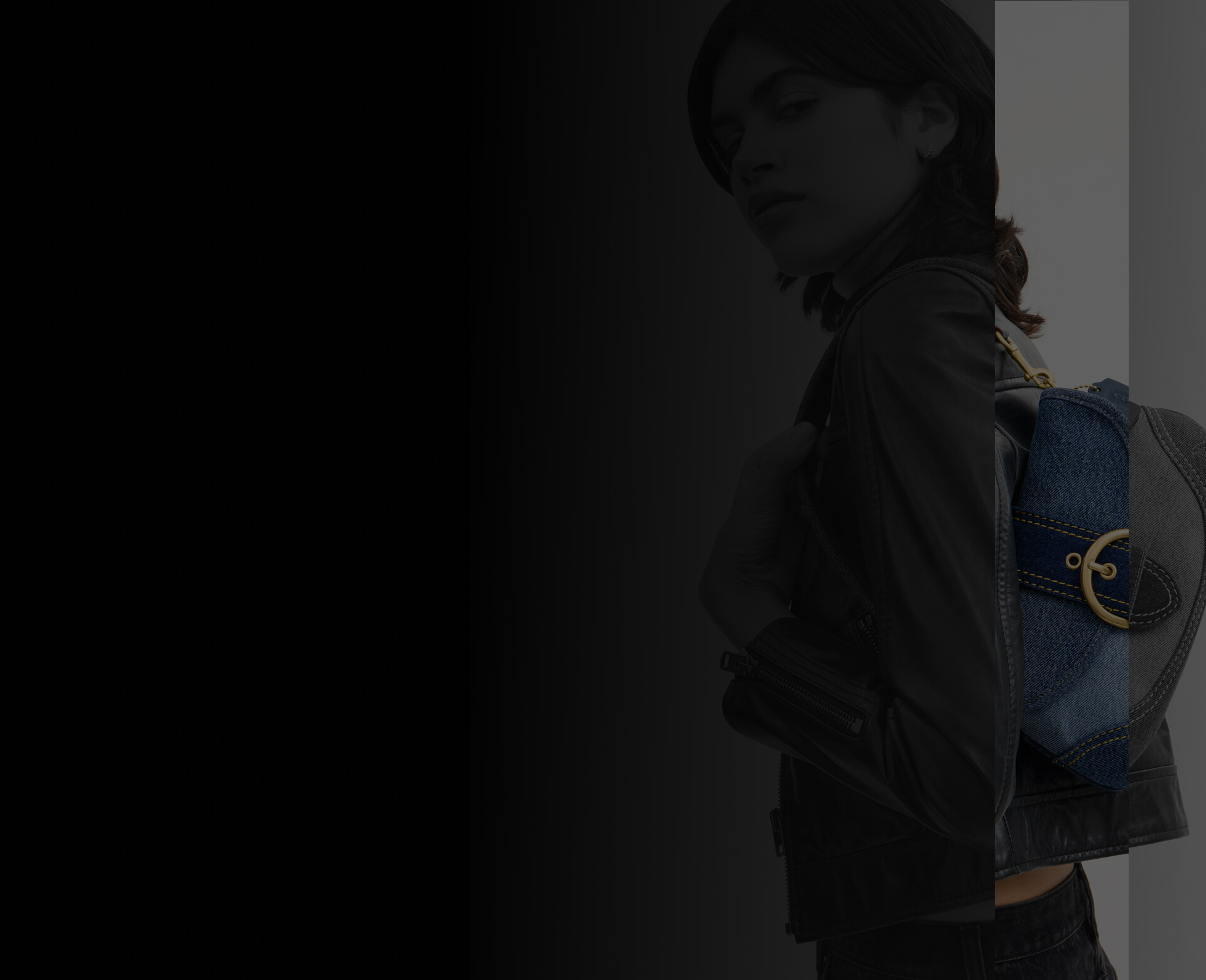Person carrying a handbag over their shoulder