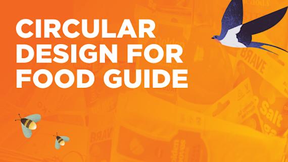 Food products with orange overlay