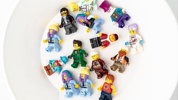 Photo of lego people in a circular shape