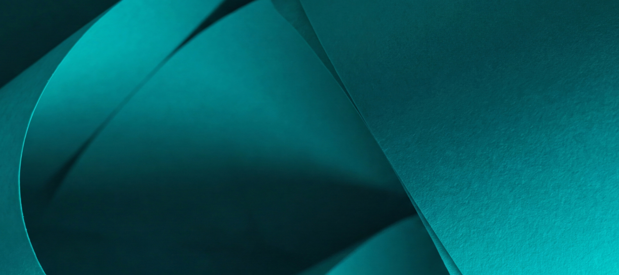 Blue craft paper rolled up