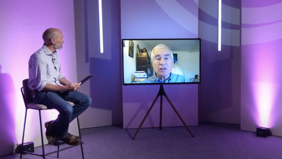 show host talking to guest