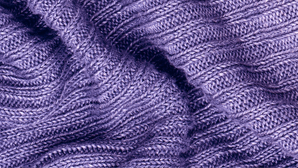 Close up of purple wool