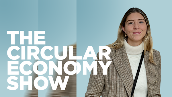 Blue background image, with 'Circular Economy Show' text and a lady smiling