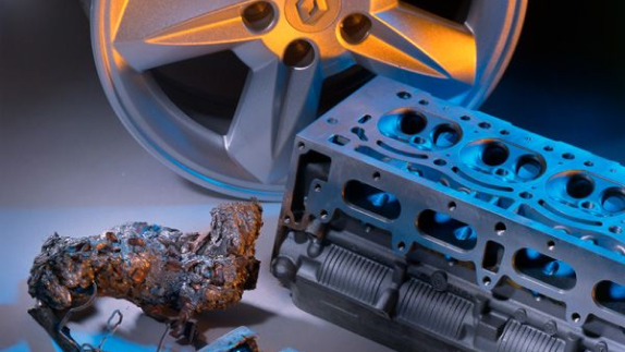 alloy wheel and engine