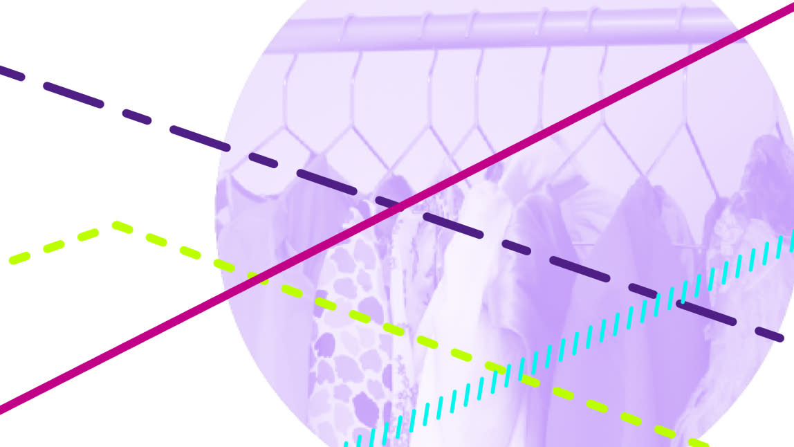 Purple circle with lines