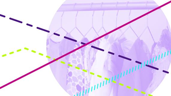 Purple circle with lines