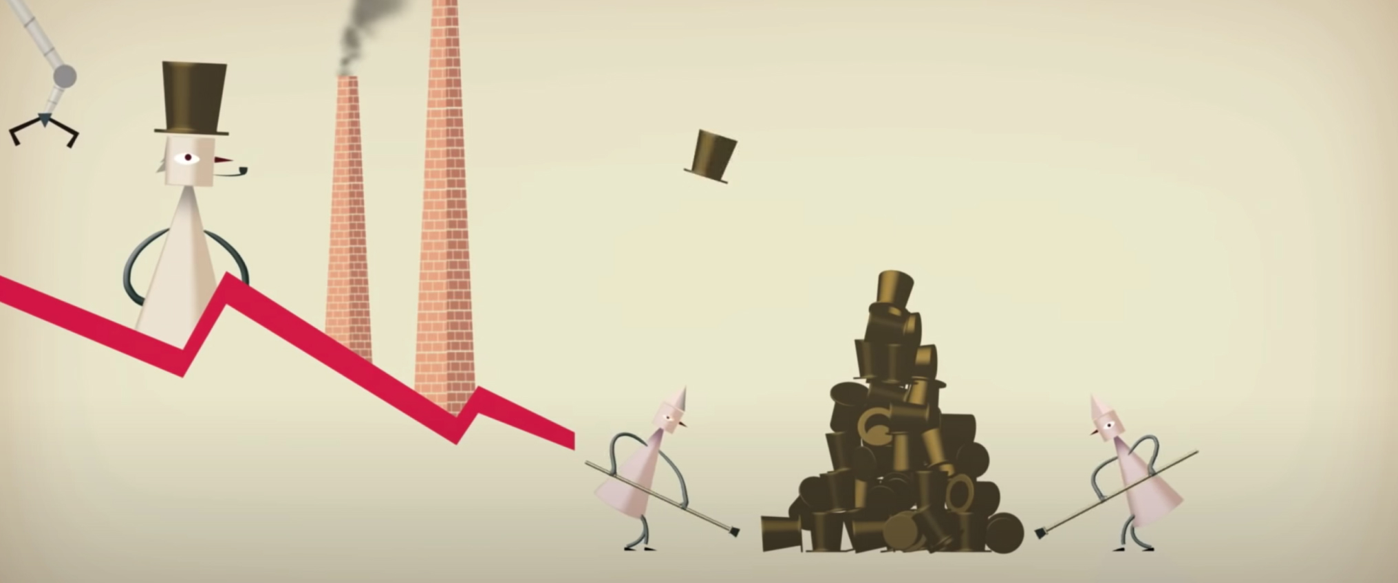 Illustration of wasteful products