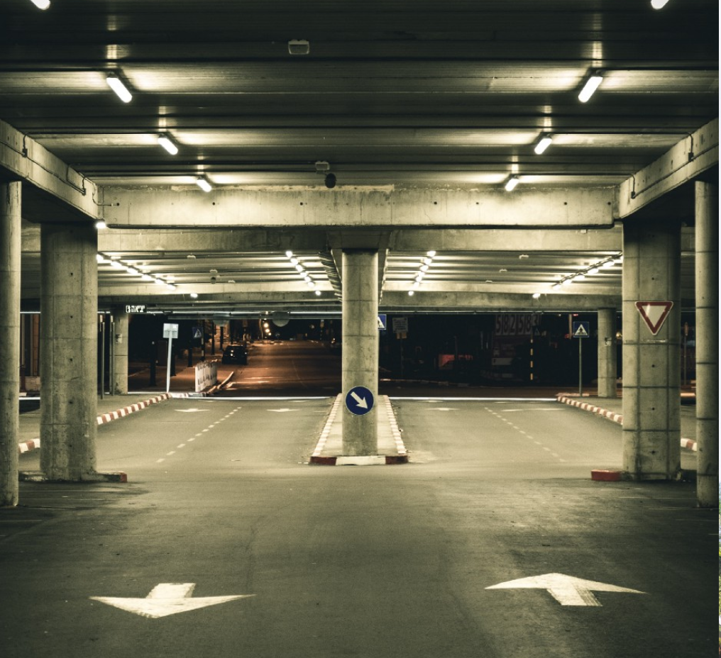 Underground concrete car park