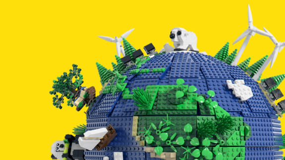 earth made of lego