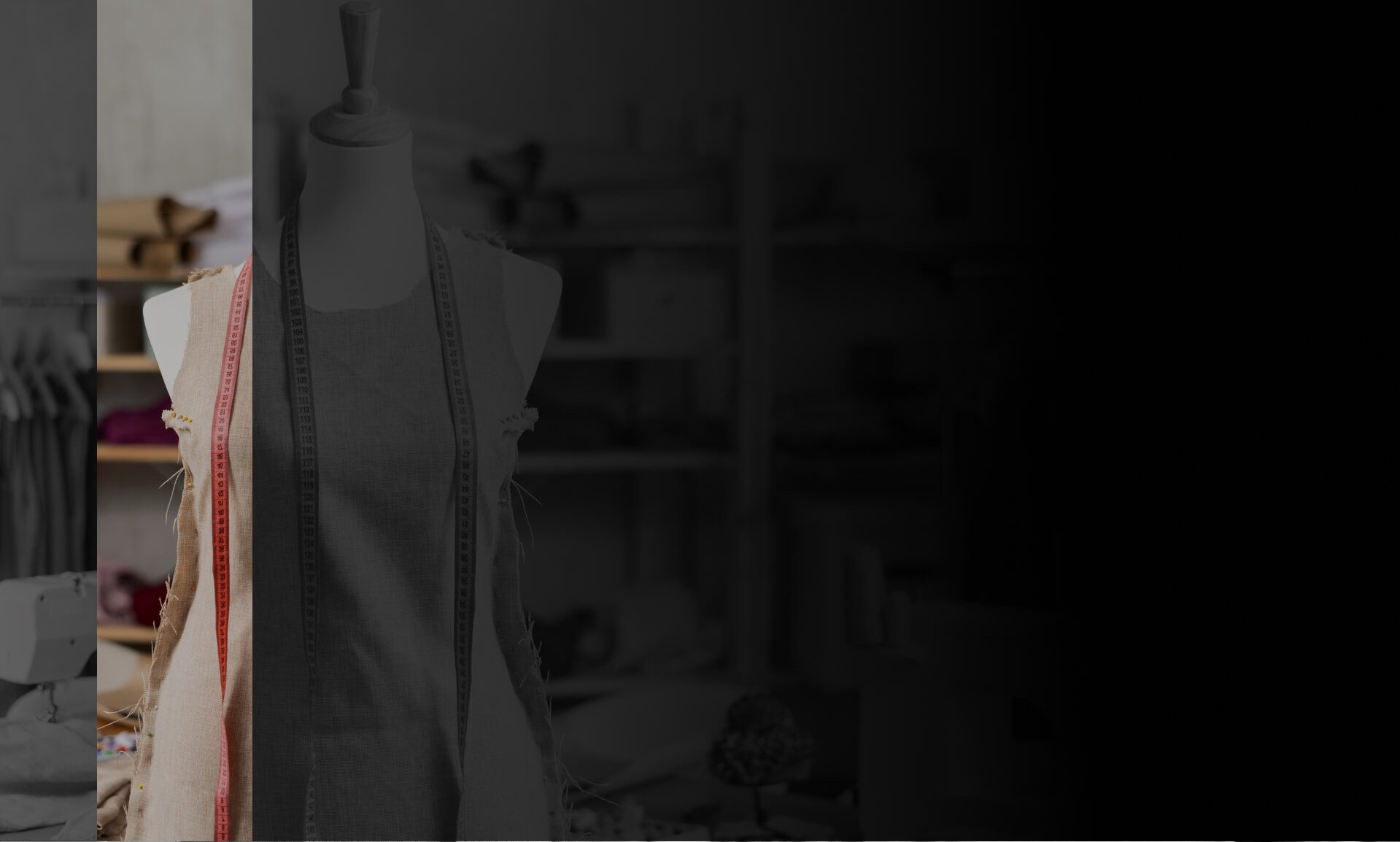 Clothes being created on a manikin