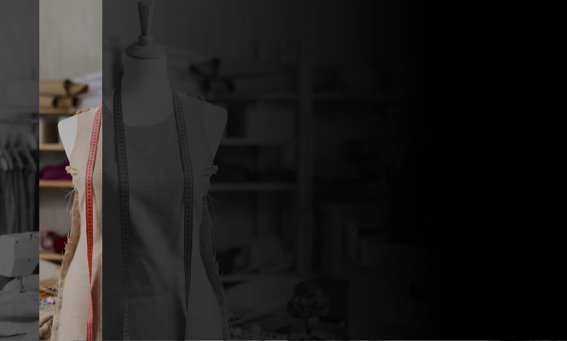 Clothes being created on a manikin