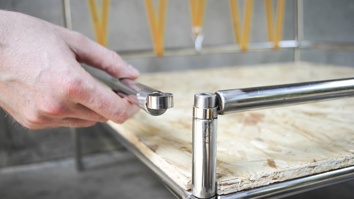 person working with metal