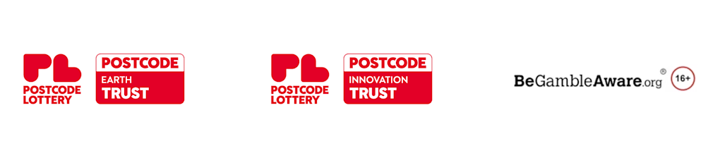 An image of the three logos for People Postcode Lottery.