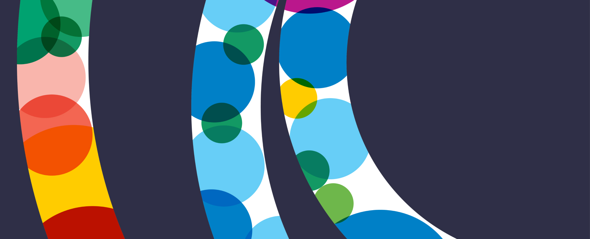 Abstract colour circles