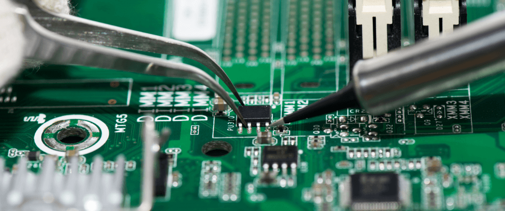 Inside of an electronic device 