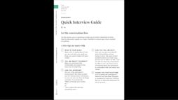Conversion Guide Layout For Interview Resources