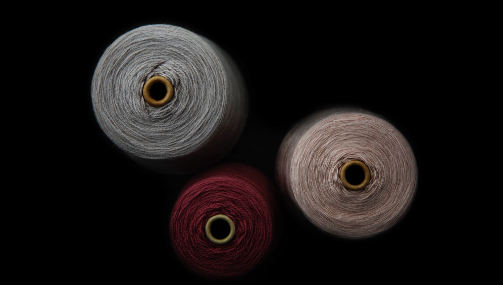 Abstract image of cotton reels