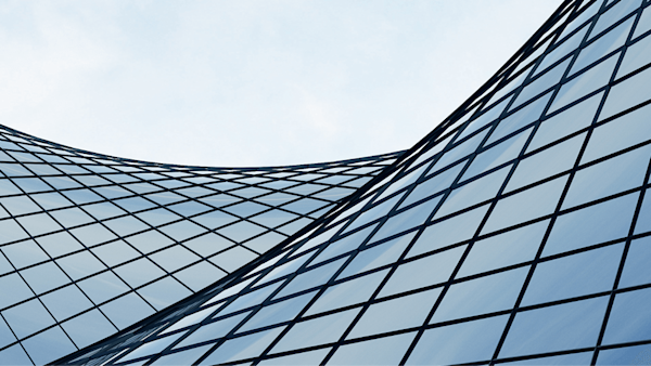 Abstract image of glass building