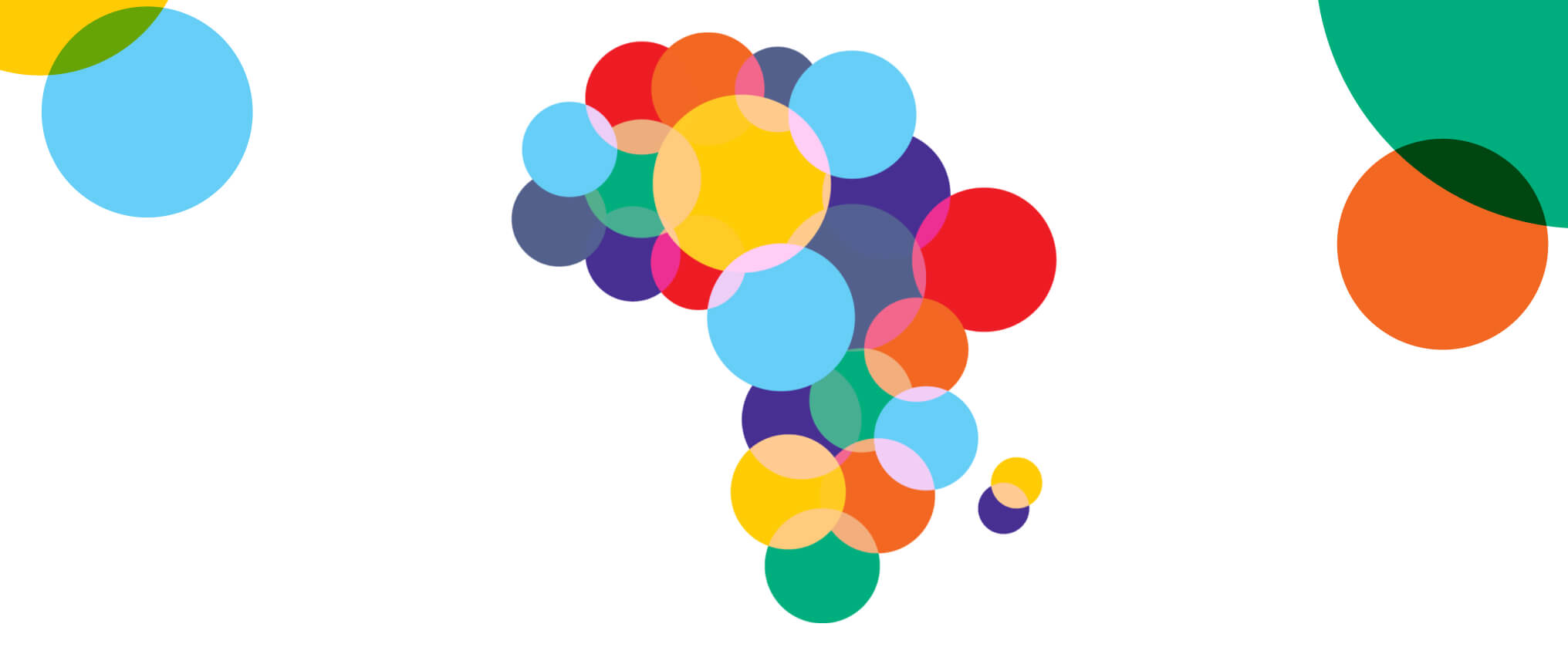 Dotted pattern in the shape of Africa