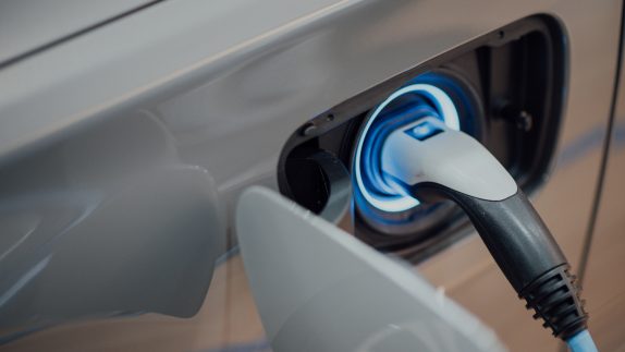 Vehicle being charged