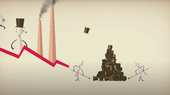 Illustration of wasteful products