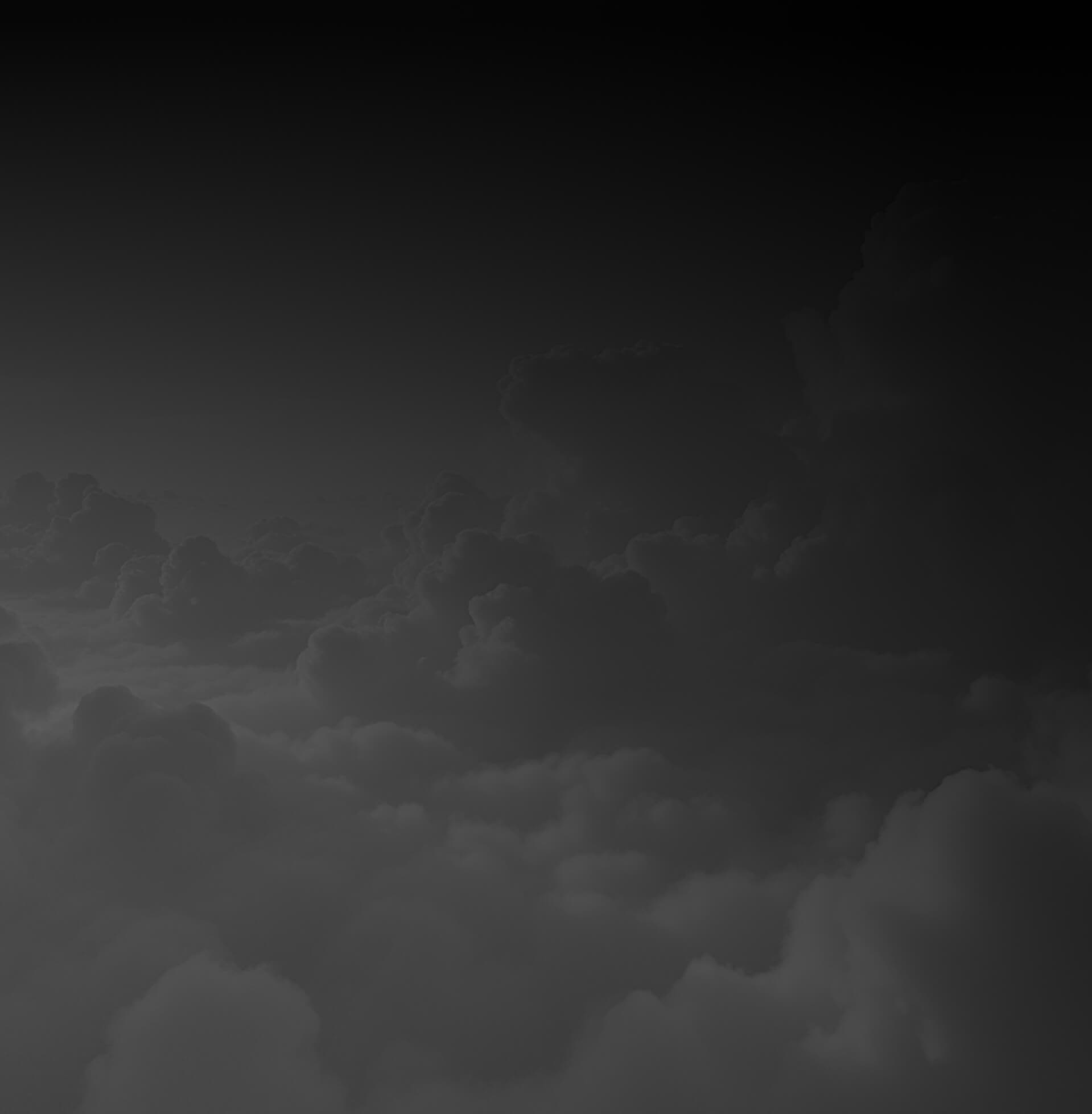 Clouds on dark background