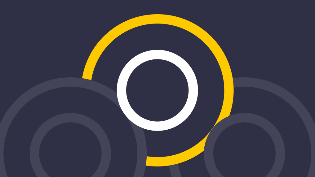 Circle pattern with one circle being highlighted in yellow