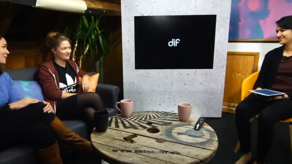 people having a discussion