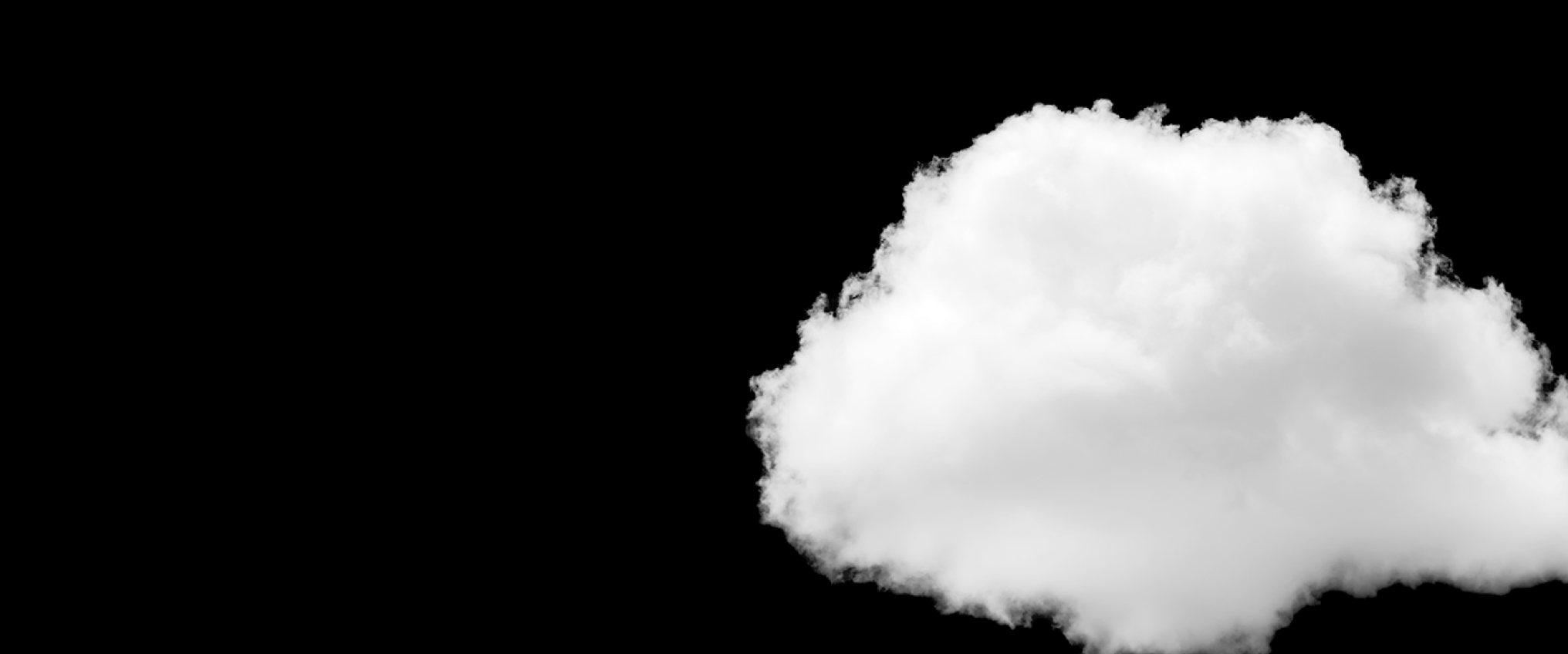 cloud on dark background
