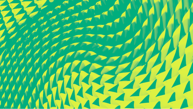 抽象的波浪图像在黄色和绿色