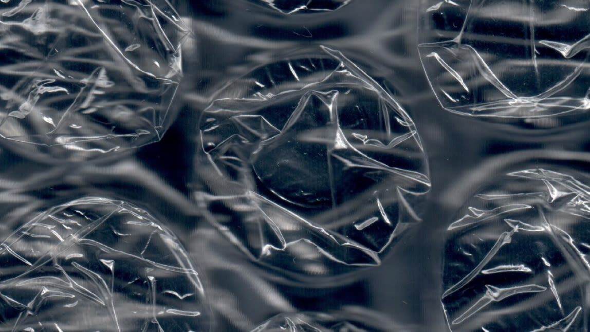 Close up of bubble wrap