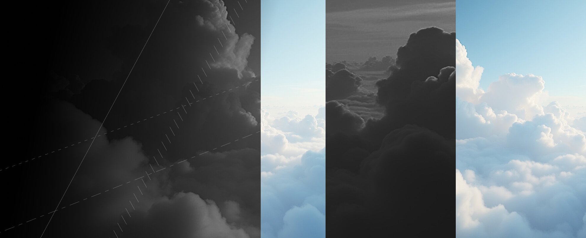 Clouds in a blue sky