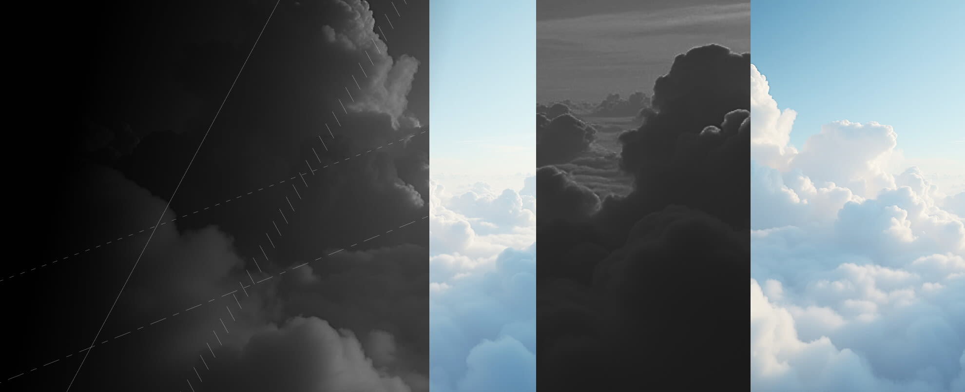 Clouds in a blue sky