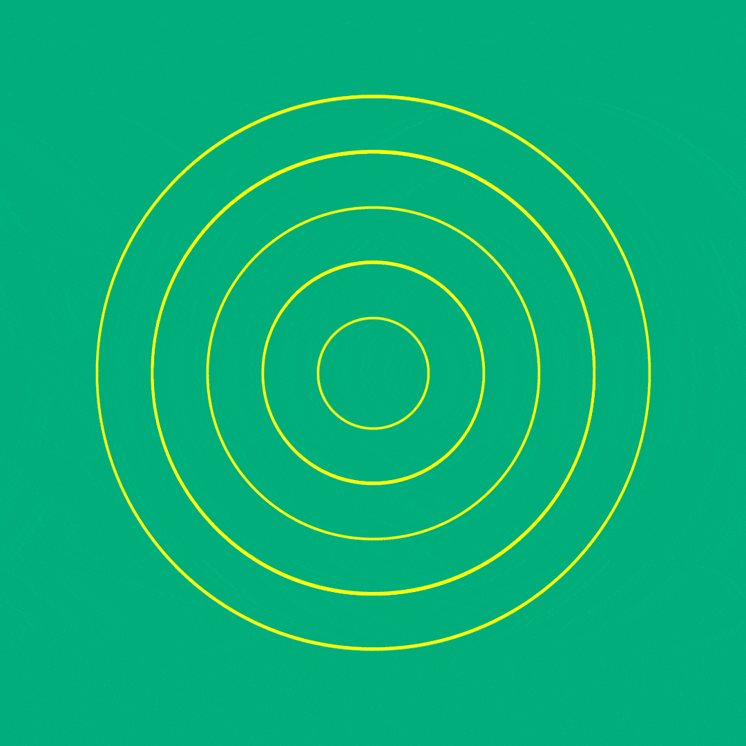 Yellow circles on green background