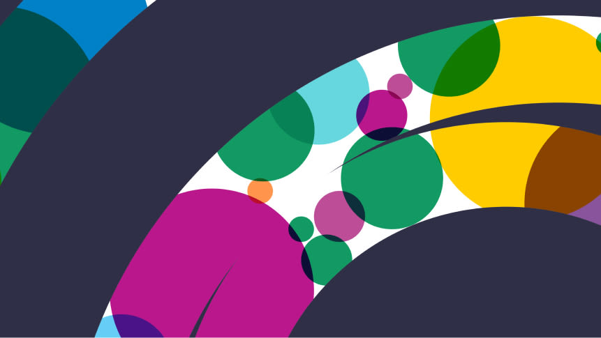 yachtswoman dame ellen Abstract colour circles
