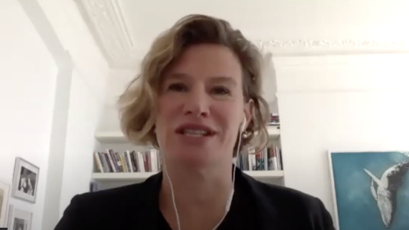 Person talking in a show