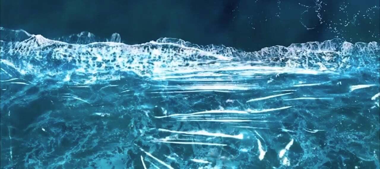 A plastic wave rolling in and out